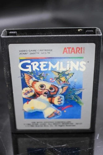 Gremlins for Atari 2600 w/cart protector Rare+ *CLEANED & WORKING*