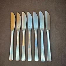 7 WMF Cromargan DOMUS-BRASILIA Stainless Flatware Singapore 8 3/8” Dinner Knives