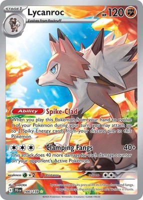 Pokemon Card TCG - Lycanroc 166/159 Illustration Rare Journey Together Near Mint
