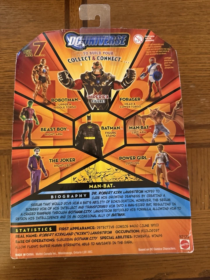 "Figura nueva de 6"" DC UNIVERSE CLASSICS WAVE 10 IMPERIEX BAF serie Man-Bat 2009" Foto 2 de 2