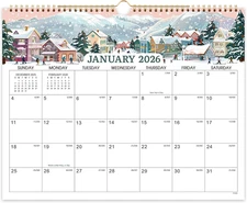 2026 Calendar - 2026 Wall Calendar, Jan. 2026 - Dec. 2026 Wall Calendar, 14.8...
