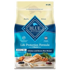 Blue Buffalo Life Protection Formula Small Bites Dog Food 34 lb Chicken Rice 2.92 per pound