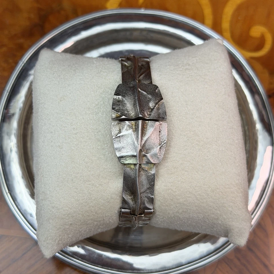 Lapponia Finland Designer Watch Björn Weckström Style Silver Tone Quartz - Bild 2 von 4