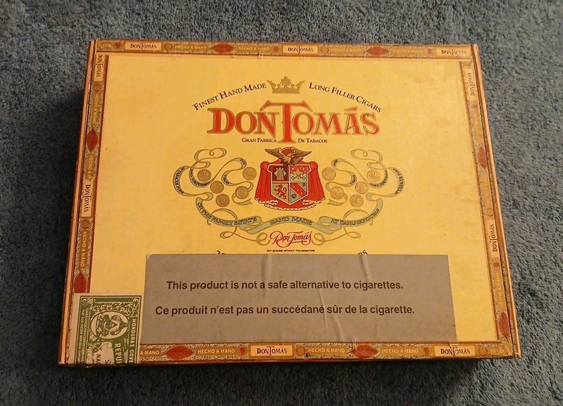 Vintage Don Tomás Long Filler Cigar Box