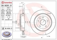 Brembo 2X Bremsscheibe Hinten Ø330 Mm InnenbelüFtet FüR Jeep Grand Cherokee IV