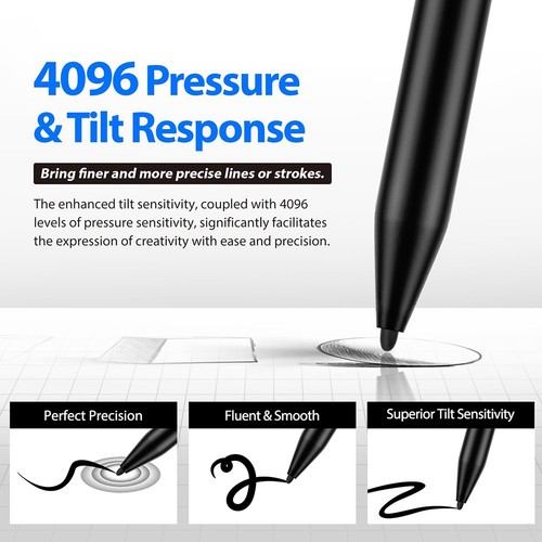 Stylus Pen for Remarkable 2 with Tilt Support and Interchangeable Tips - Photo 3/13
