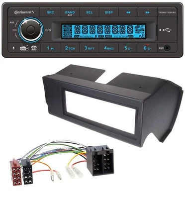 Continental MP3 DAB USB Bluetooth Autoradio für Fiat Panda (bis 2002) - schwarz - Bild 1 von 4