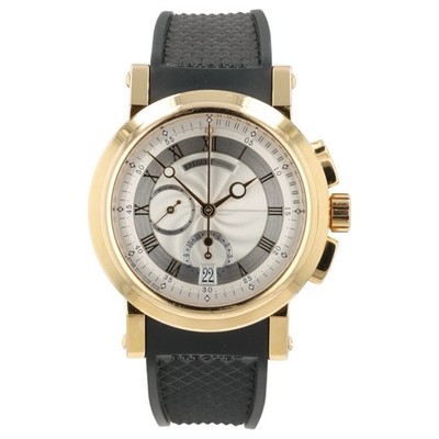 Breguet Marine Silver Dial 18k Rose Gold 42mm Automatic Men s Watch 5827BR