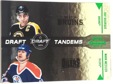 2010-11 Panini Playoff Contenders Green Ray Bourque / Mark Messier /50