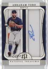 2022 Panini National Treasures Jumbo Gear Signatures /64 Abraham Toro Auto tj1