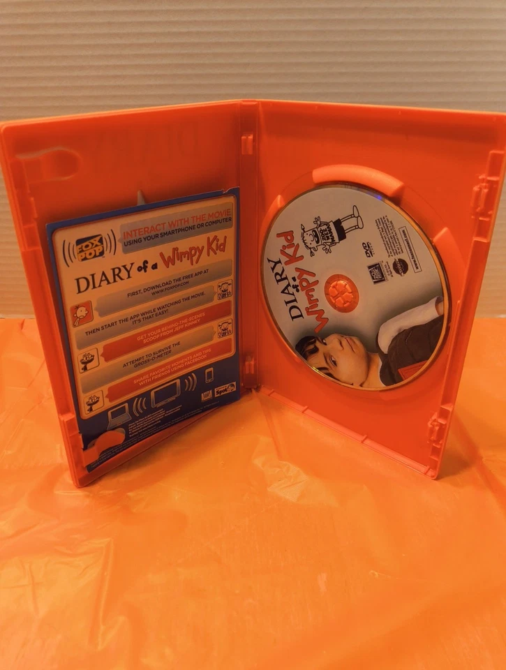 Diary of a Wimpy Kid Dvd 2010 Kids Movie Book Good Condition  - Image 3 of 3