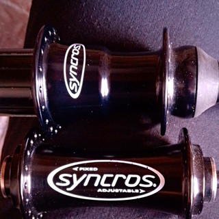 Syncros Fixed Adjustable Naben Set 32 Loch Schwarz Schnellspanner