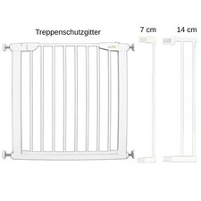 Guardino Türschutzgitter Treppenschutzgitter 75 bis 109 cm mit Verlängerung