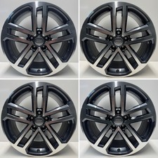 Audi A3 8V Sline 18” 5 Spoke Alloy Wheels Genuine Refurbished Grey Diamond Cut