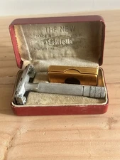 Vintage 1950’s Gillette Milord Safety Razor Set-Used!