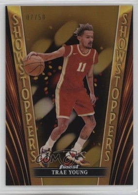 2023-24 Topps Finest Showstoppers Gold Refractor 7/50 Trae Young #SS-3 1rw0