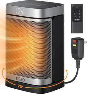 Space Heater for Bathroom and Indoor, Portable Heater, 1500W Safe and Quiet PTC