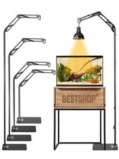 Reptile Lamp Stand, Heat Lamp Stand 15.7 to 74.3 inch with Adjustable 360  ...
