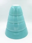 Vintage Set of 4 Pyrex Robin Egg Blue Nesting Bowls