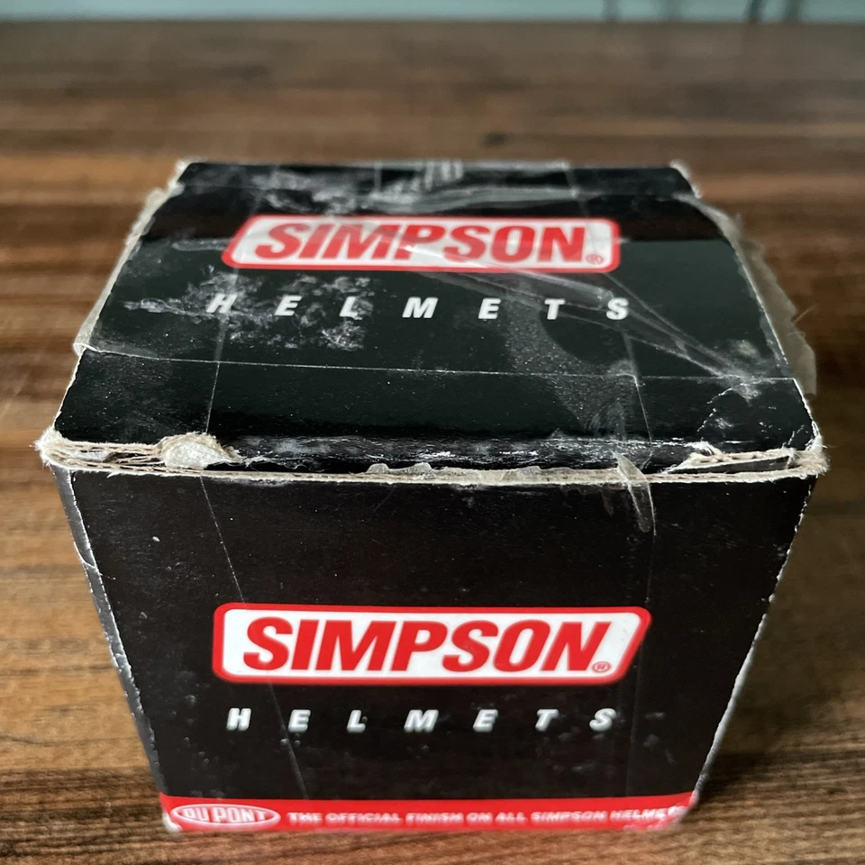 Mini Casco Simpson Naranja/Azul Nascar Michael Waltrip Citgo Singnature Edition Foto 2 de 3