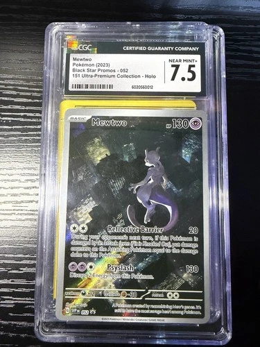 Pokemon CGC7.5 Mewtwo Promo 2023 #052 151 Ultra-Premium Collection SVP English