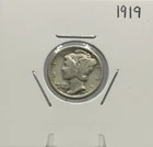 1919 Mercury Dime, 90% Silver, Early Date, Nice, Very Low Mintage! 🔥🔥