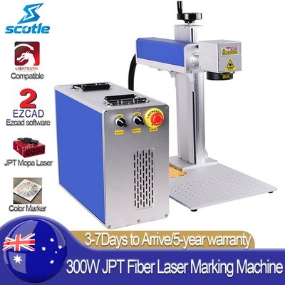 Scotle 300W JPT Mopa M7 Fiber Laser Marking Machine Metal Color Marker Engraving
