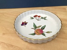 Royal Worcester Evesham Oven to Tableware Gold Quiche Pie Flan Dish 19cm