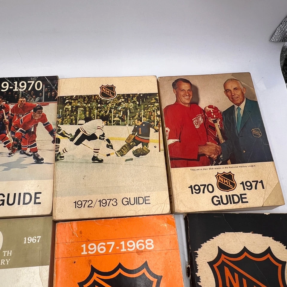 Lote De Colección 1948, 1951, 1960s, 1970s NHL Media Player Guías Prensa Radio Deportes Foto 3 de 4