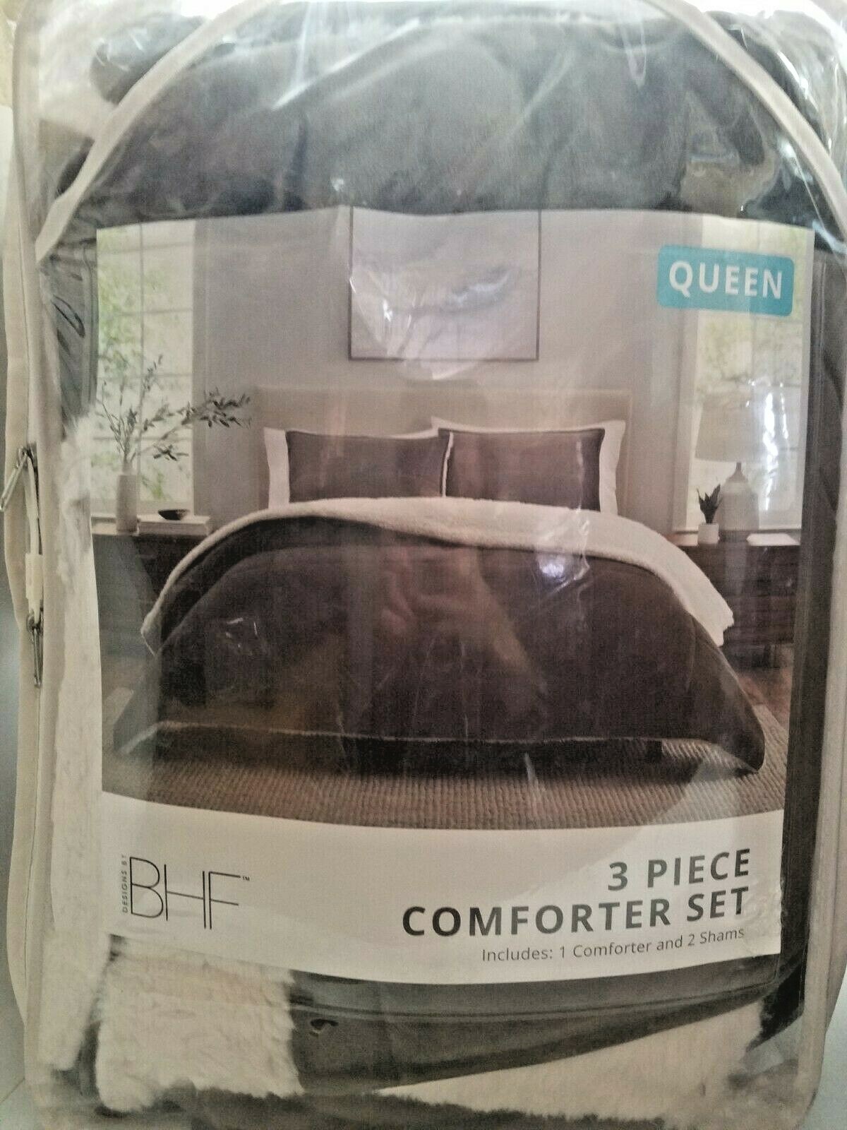 BHF Easton Sherpa Fleece 3 Piece King Comforter Set Marshmallow for sale  online | eBay
