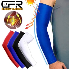Arm Compression Sleeve Cooling Sport Anti-UV Sun Protection Elbow Support Brace