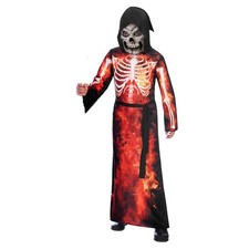 Karneval Kostüm Jungen Gr. 128   Sensenmann Maske Kinder neu Halloween