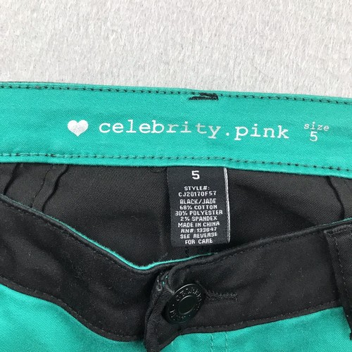 Celebrity Pink Jeans Womens 5 Black Jade Stretch Low Rise Skinny Leg Juniors - Picture 3 of 7