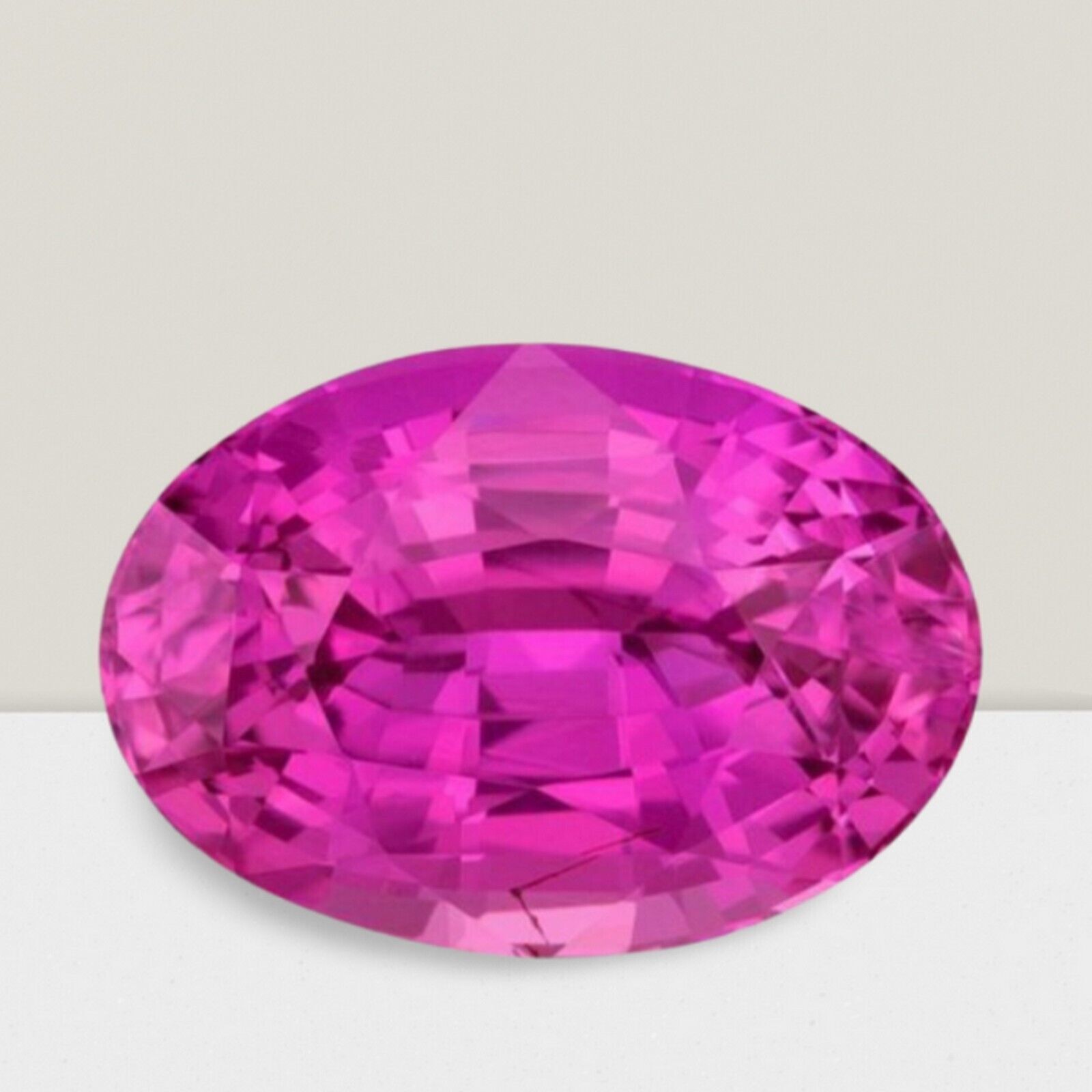 Pink Sapphire Oval Cut 2.1 Ct VVS Loose Gem 9x7mm