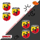 Reflective stickers abarth scorpion shield reflective sticker 3 pcs.