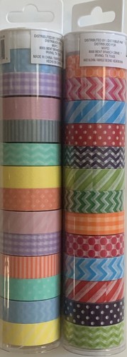 RECOLLECTIONS CRAFTING TAPE-ASSORTED COLORS & PATTERNS (QTY2) 26 ROLLS-SCRAPBOOK - Picture 6 of 12