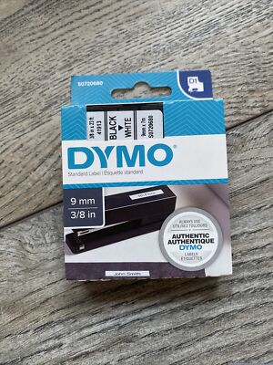 DYMO D1 S0720680 Schriftbandkassette 41913 schwarz auf weiß 9mmx7m