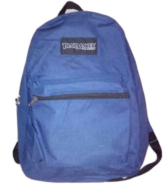 Trailmaker Classic BLUE DARK  Backpack 17'' Bookbag Day Pack Rucksack