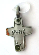 faith cross PENDANT CHARM faith jewelry Ganz unisex teen youth group
