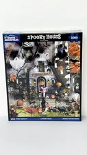 White Mountain Spooky House Jigsaw Puzzle 1000 Pc Halloween Theme New Sealed
