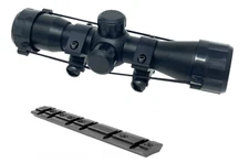 4x32 Rifle Scope For Ruger 10/22 W/ Mount,  Rings Rangefinder Reticle
