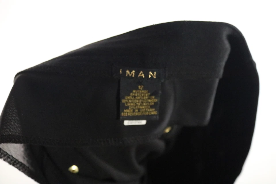 Pantalones informales negros IMAN para mujer talla 12 usados en excelente estado Foto 3 de 4