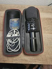 Bonaok Wireless Bluetooth Karaoke Microphone Portable Handheld Speaker Black