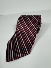 BROOKS BROTHERS Irregular made in USA Silk Tie 3.5” Men's 59” Red Blue White
