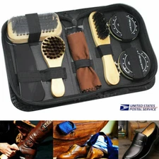 Shoe Polish Kit for Shoe Care and Cleaning with Neutral & Black Polish Gifts USA