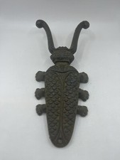 Vintage Cast Iron Metal Shoe Jack Horn Boot  Remover Bug Beetle Shaped
