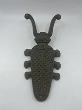 Vintage Cast Iron Metal Shoe Jack Horn Boot  Remover Bug Beetle Shaped