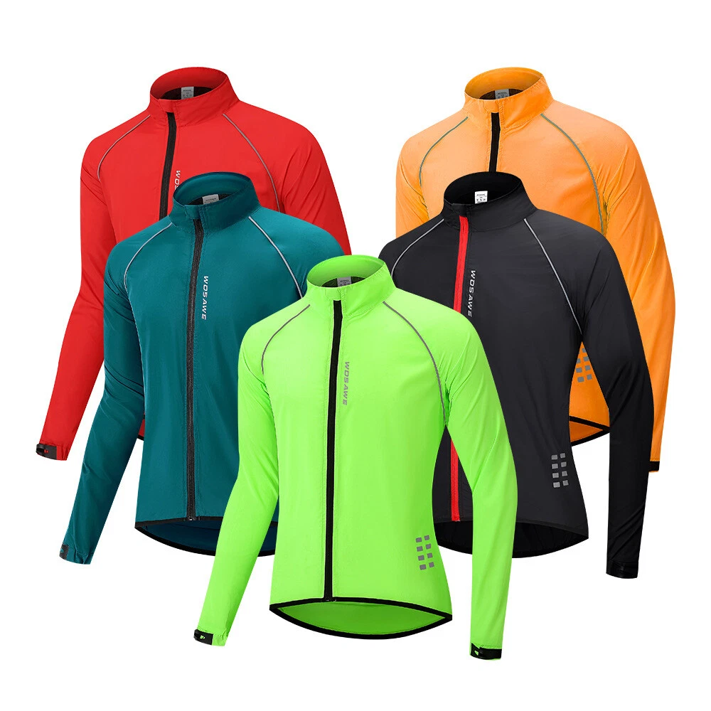 WOSAWE Ultralight Waterproof Men's Cycling Jacket Bike Windbreaker Riding Tops