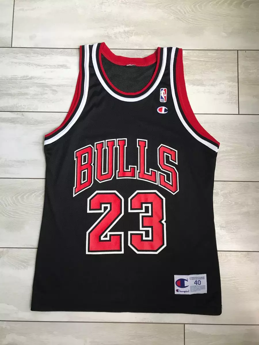 MICHAEL JORDAN CHICAGO BULLS VINTAGE 1990'S CHAMPION REVERSIBLE JERSEY  ADULT 40