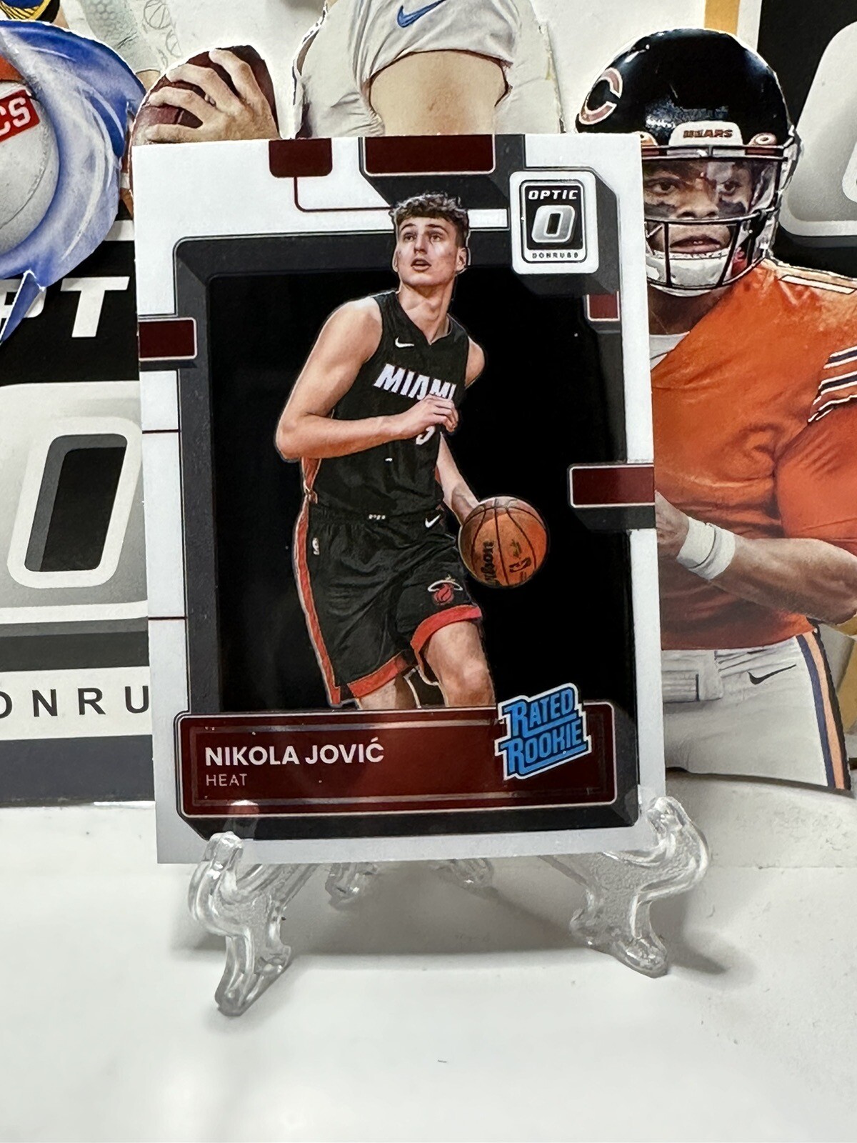 2022 2023 Panini Donruss Optic Nikola Jovic RC Rated Rookie Base Heat C 224